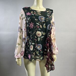Vince Camuto Small Floral Print Women's Top - Multicolor R15